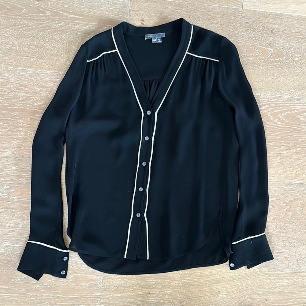Vince Silk Blouse XXS